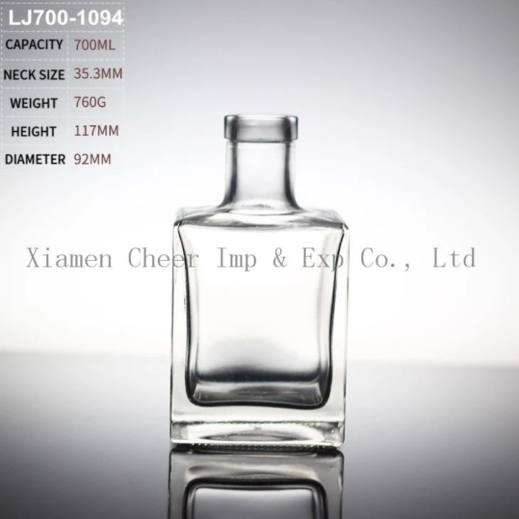 700ml High Quality Square Iav Vodka Lub Raj Mis