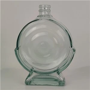 Khoom kim heev Customized Brandy Vodka Whisky Caw iav Lub raj mis nrog Cork Sab saum toj